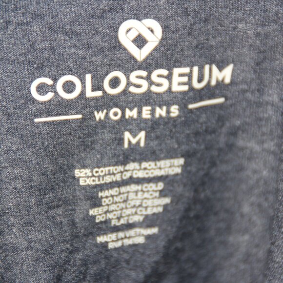 Auburn Tigers AU Colosseum Blue Crop Rhinestone Jeweled LS Shirt Women's M NEW - Picture 7 of 7